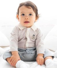 fillot de bebe reduction/天竺ストライプ襟カバーオール(70~80cm)/507721483
