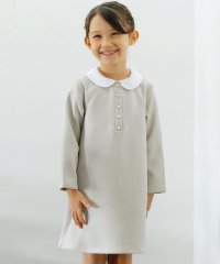 BeBe/付け襟3wayパールボタンダブルクロスワンピース(100~130cm)/507724866