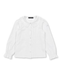 BeBe/スカラップ2重襟フロントタックスムース長袖ブラウス(90~140cm)/507724875