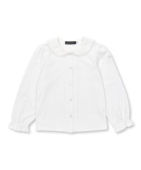 BeBe/レース丸襟スムース長袖ブラウス(110~130cm)/507724876