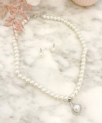 Retica/レティカ Retica しずくモチーフパールネックレス×ピアスアクセサリー2点セット [ネックレス＋ピアス]_/507742108