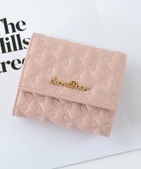 SECRET DOOR/シークレットドア SecretDoor リボン 刺繍 ボックスコイン3つ折財布 ミニ財布 ボックスコイン三つ折り財布 ミルクティー/507742367