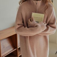 Forcement/フォースメント Forcement ハーフジップニットロングワンピース/507742374