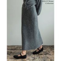 Re:EDIT/リエディ Re:EDIT [2024－25 WINTER COLLECTION]ラメフェザーニットナロースカート/507742538