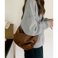 florge/フロージュ florge セミマットレザーサイドギャザーショルダーバッグ / A4収納可/507742543