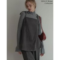 Re:EDIT/リエディ Re:EDIT [2024－25 WINTER COLLECTION]微起毛ツイルバックシャンキャミソールチュニック/507742546