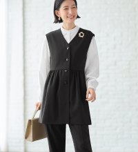 Viola e Viola/ヴィオラ エ ヴィオラ Viola e Viola 【3点セット】コーデ決まるペプラムジレセットスーツ/507742647