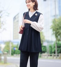 Viola e Viola/ヴィオラ エ ヴィオラ Viola e Viola 【3点セット】コーデ決まるペプラムジレセットスーツ/507742647