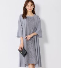 Alotta/アロッタ Alotta 華やかレース使いアンサンブル風ワンピース/507742648