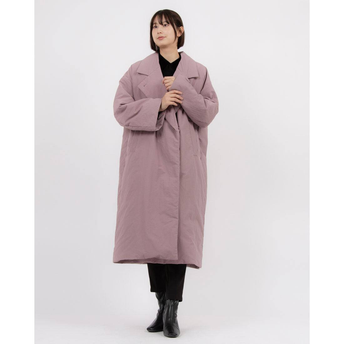 クラネ CLANE COLOR DOWN CHESTER COAT/BLACK/0(507742685 クラネ CLANE COLOR DOWN CHESTER COAT/BLACK/0(507742685