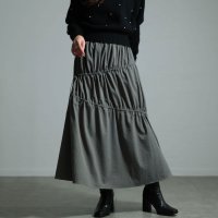 Sawa a la mode/サワアラモード Sawa a la mode ギャザーで表情をつくるドロストスカート/507743482