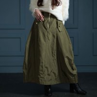 Sawa a la mode/サワアラモード Sawa a la mode 垢抜け大人のミリタリーフレア艶スカート/507743489