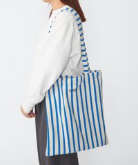 SHIPS MEN/【WEB限定】SHIPS: パイル ストライプ SHIPSロゴ エンブロイダリー トート バッグ/507743796