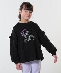 SHOO・LA・RUE(Kids) /【130－150cm/洗える/姉妹リンク可】お袖フリルがアクセント アソートプリントスウェット/507743921
