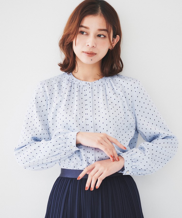 セール 40%OFF】【通勤】オーバルドットブラウス(507743929