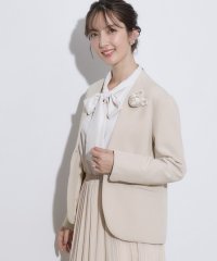 Couture Brooch/【セレモニーシーン/お仕事にも】ダブルクロスカラーレスジャケット/507743932