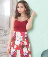 Tika/ティカ Tika キャバドレス ボタニカルフラワープリントキャミソールAラインロングドレス (Sサイズ～XXXLサイズ)/507743976