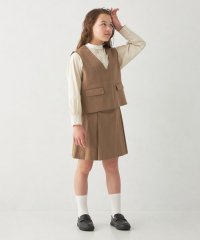 green label relaxing （Kids）/チェック ベスト + タックスカート セット / キッズ 140cm－160cm/507744016