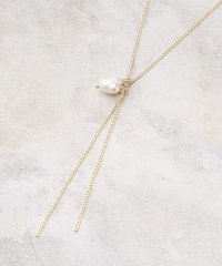 grove/淡水パールY字ショートネックレス/507744165