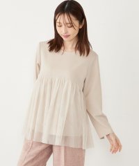 SHIPS Colors WOMEN/SHIPS Colors:〈手洗い可能〉ツインクロス チュール コンビ トップス◇/507754346