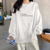 Belle Cie/ベルシー Belle Cie スウェット トップス 裏起毛 トレーナー ロゴ シンプル 秋冬 レディース 韓国ファッション かわいい 20代 30代 40代 5/507760735