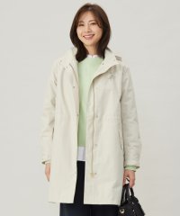 J.PRESS LADIES/【洗える】スパンライクナイロンタッサー フーデット コート/507744108