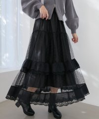 MAJESTIC LEGON/ティアードレースフリルスカート/507608431