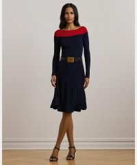 LAUREN RALPH LAUREN/ツートーン ポインテールニット ドレス/507737334
