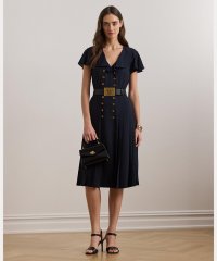 LAUREN RALPH LAUREN/フリルトリム プリーテッド ジョーゼット ドレス/507737360