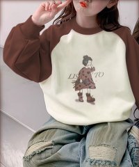 aimoha/アイモハ aimoha 【aimoha－KIDS－】エルボーパッチラグランプリントスウェット/507760884