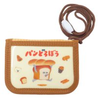 cinemacollection/シネマコレクション cinemacollection パンどろぼう 子供用財布 ネック小銭入れ ブラウン ケイカンパニー ラウンド ウォレット キッズ財布 子ど/507760977