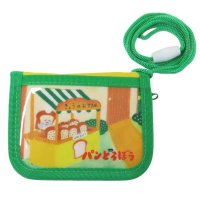 cinemacollection/シネマコレクション cinemacollection パンどろぼう 子供用財布 ネック小銭入れ グリーン ケイカンパニー ラウンド ウォレット キッズ財布 子ど/507760979