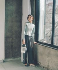NATURAL BEAUTY BASIC/メタルボタンタックワイドパンツ/507762136