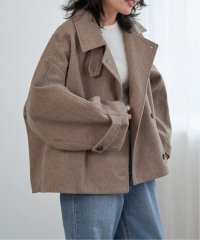 VENCE　EXCHANGE/フェイクモッサスタンドショートジャケット/スタンドカラー/ロングスリーブ/506106581