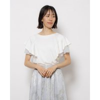 12Twelve Agenda/トゥエルブアジェンダ 12Twelve Agenda ラメチュールフリルスリットカットソープルオーバー/507022155