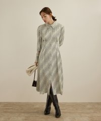 ROPE'/【洗える】キカプリントシャツシェイプワンピース/507714723