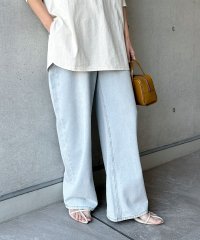 and　Me.../アンドミー andme デニム ワイド カーブ パンツ/507761019