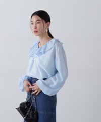 N Natural Beauty Basic/ラッフルネックブラウス/507762154