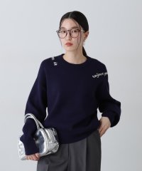 N Natural Beauty Basic/チェーンロゴ刺繍ニット/507762169