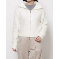 LOEUVRE/ルエブル LOEUVRE High Neck Boucle Zip－up Cardigan － 00/507767559