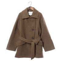 LOEUVRE/ルエブル LOEUVRE Alpaca Boucle Belted Coat － 01/507767567