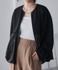 Ranan/ラナン RANAN ペプラム切替バルーンブルゾン/507767637
