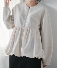 Ranan/ラナン RANAN ペプラム切替バルーンブルゾン/507767637