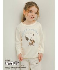 gelato pique Kids＆Baby/【PEANUTS】【KIDS】SNOOPY×BEAR ワンポイントロンT/507769650