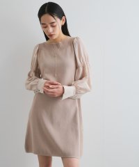 VIS/【洗える】ニットドッキングAラインミニワンピース/507769964