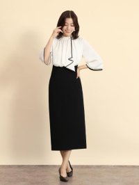 FENNEL/フェンネル FENNEL ジャガードスカーフタイワンピース/507771702