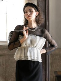petirobe/プチローブ petirobe ギャザービスチェライクモノトーンドレス/507771865