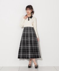 JILL by JILL STUART/ポロシャツ切り替えチェックニットワンピース/507772957