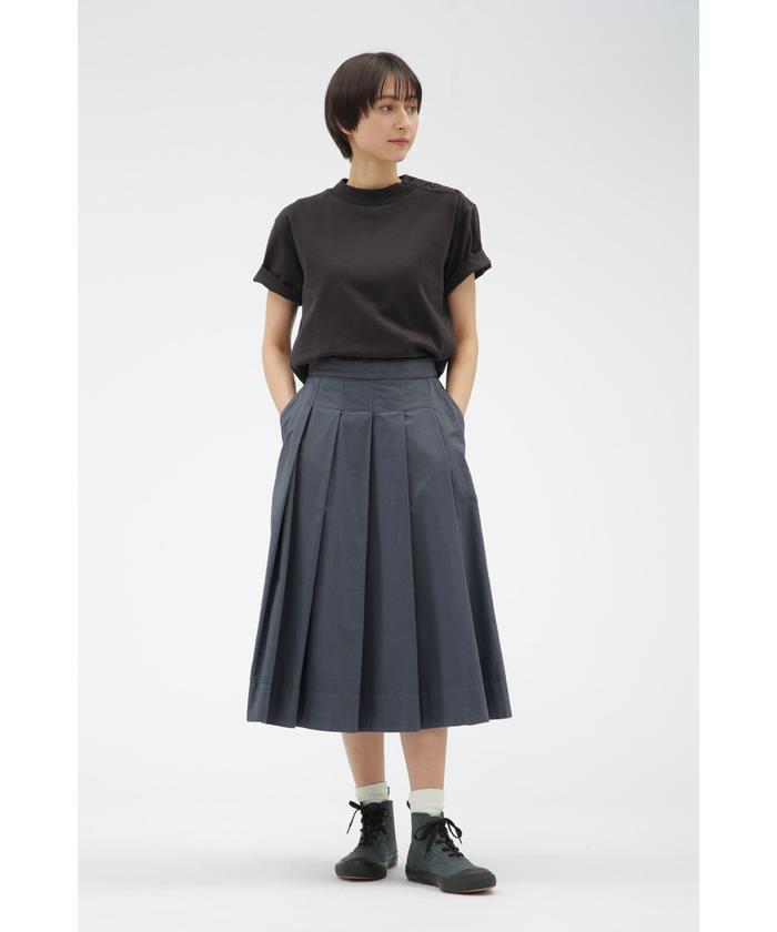 MHL. FADED COTTON TWILL SKIRT 115NAVY 〔レディース〕 MHL