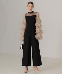 Leja/レジャ Leja ボリュームチュールスリーブオールインワンパンツドレス美脚効果結婚式 パーティードレス 成人式 20代 30代 40代/507773788
